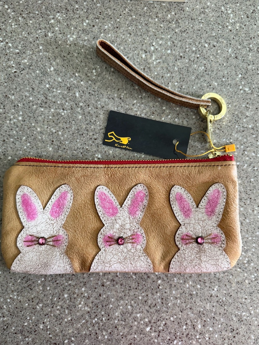 NWT Kurtmen Bunny wristlet